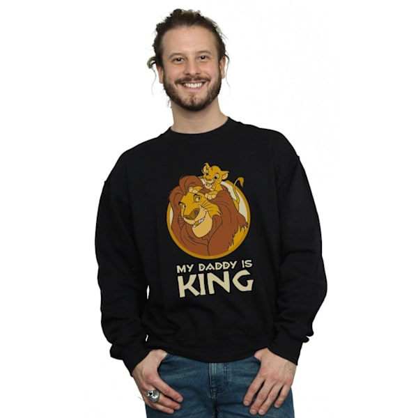 Disney Herr The Lion King Min Pappa Är Kung Sweatshirt 4XL Svart Black 4XL