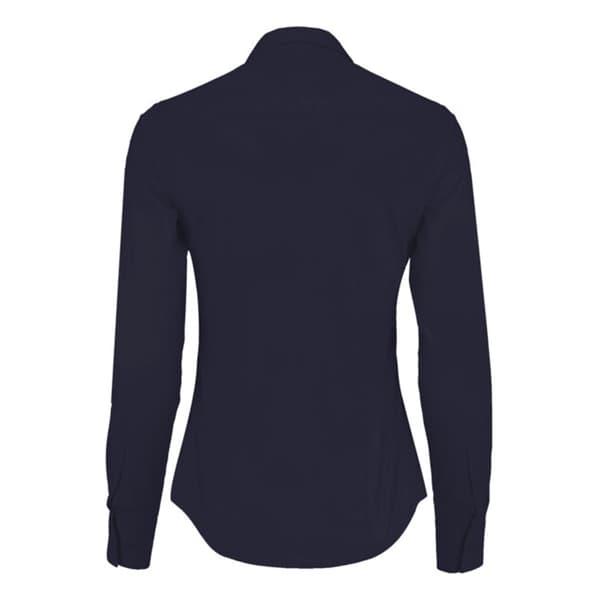 Kustom Kit Dam/Dam Långärmad Poplinskjorta 8 Mörk Marinblå Dark Navy 8
