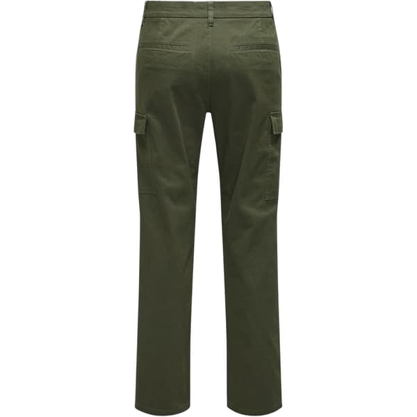Only Herr Enfärgade Raka Cargobyxor 28L Olive Night Olive Night 28L