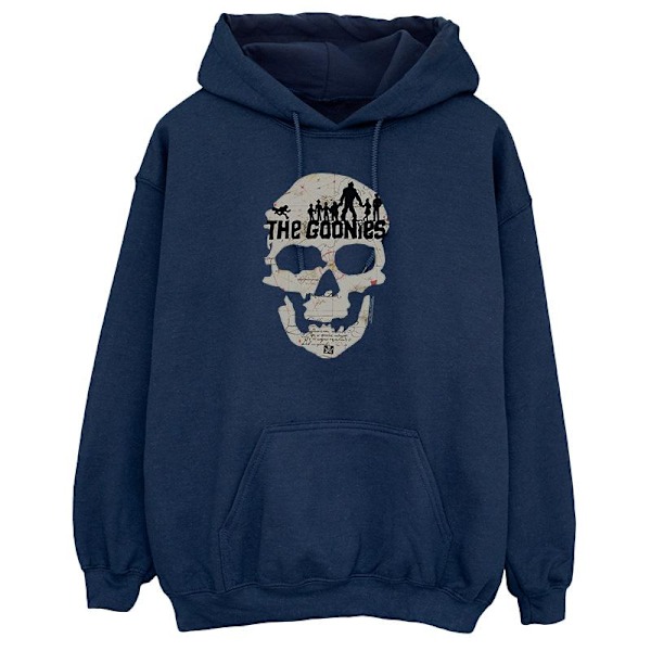 The Goonies Herr Hoodie med Dödskallekarta XXL Marinblå Navy Blue XXL