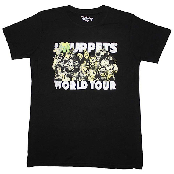The Muppets Unisex Vuxen World Tour T-Shirt L Svart Black L