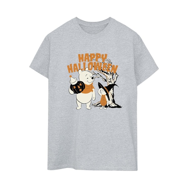 Disney Dam/Damer Winnie The Pooh Och Piglet Happy Halloween Sports Grey 3XL