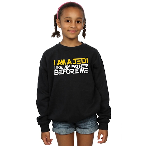 Star Wars Girls I Am A Jedi Sweatshirt 12-13 År Svart Black 12-13 Years