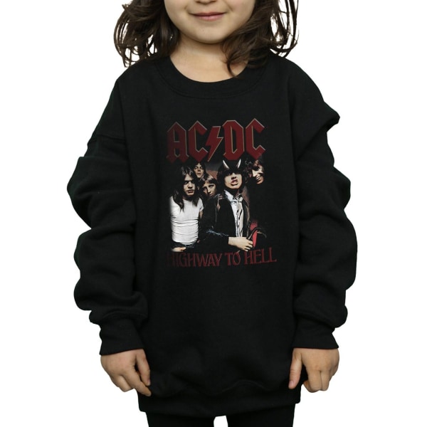 AC/DC Girls Highway To Hell Sweatshirt 9-11 år Svart Black 9-11 Years