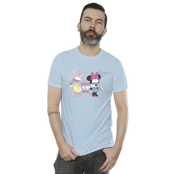 Disney Mens Minnie Daisy Beach Mode T-Shirt L Baby Blue Baby Blue L