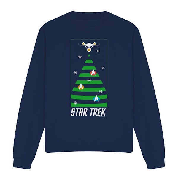 Star Trek: The Original Series Unisex Vuxen Julgranströja Navy XL