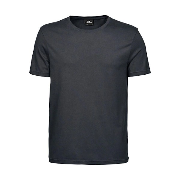 Tee Jays Herr Lyxig Bomull T-shirt S Mörkgrå Dark Grey S