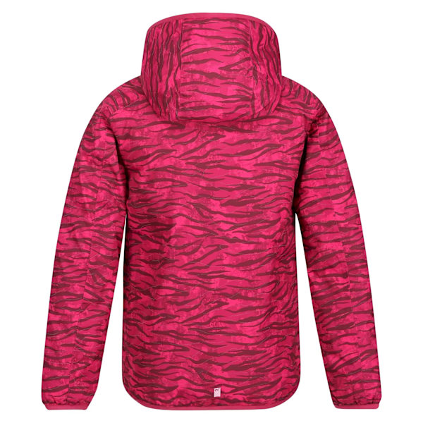 Regatta Barn/Barn Volcanics VI Zebra Print Vattentät Jacka Berry Pink 3-4 Years