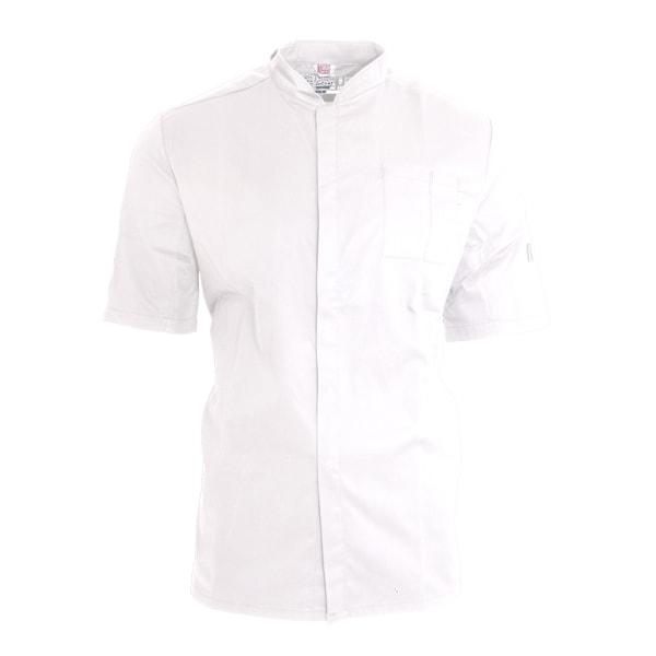 Le Chef Unisex ThermoCool Kockrock L Vit/Svart White/Black L
