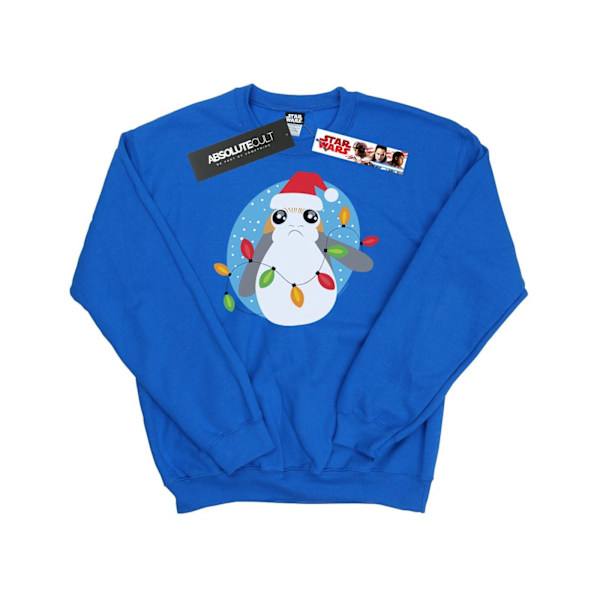Star Wars Boys The Last Jedi Porg Julbelysning Sweatshirt 7 Royal Blue 7-8 Years