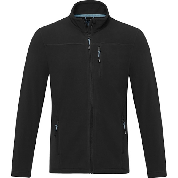 Elevate NXT Mens Amber Recycled Full Zip Fleece Jacket M Solid Solid Black M