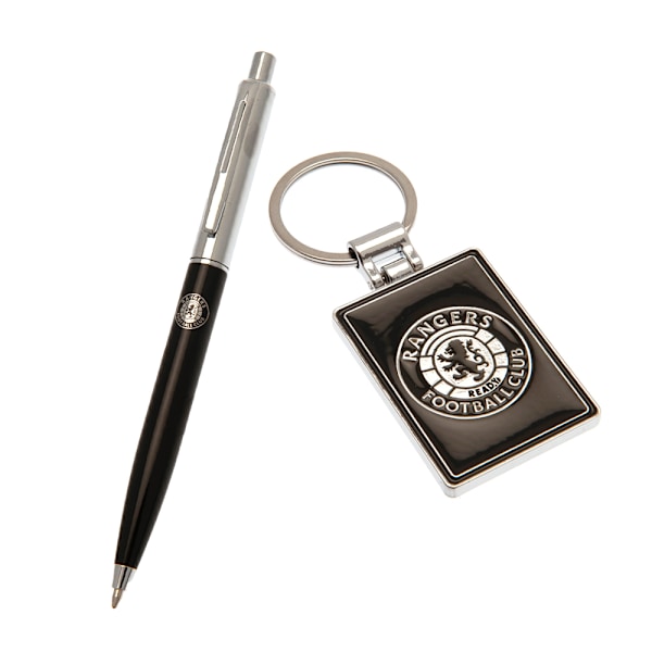 Rangers FC Crest Pen Set One Size Svart/Silver Black/Silver One Size