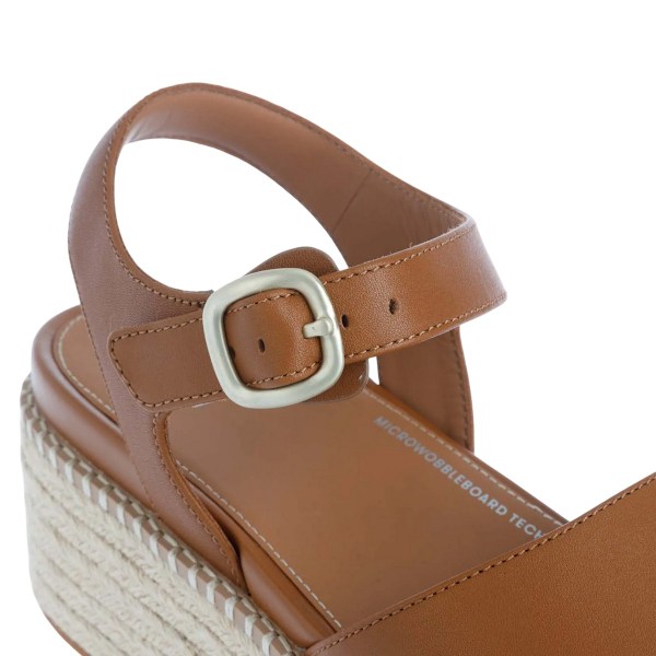 FitFlop Dam/Dam Eloise Läder Remkil Espadrill Tan 6.5 UK