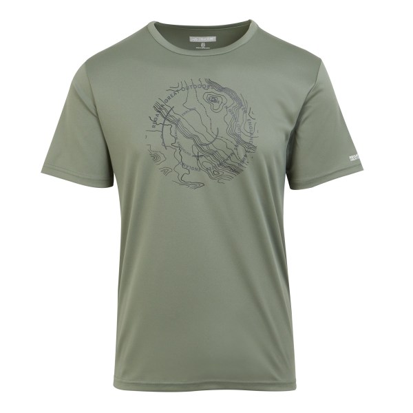 Regatta Mens Fingal VIII Text T-Shirt 3XL Agave Grön Agave Green 3XL