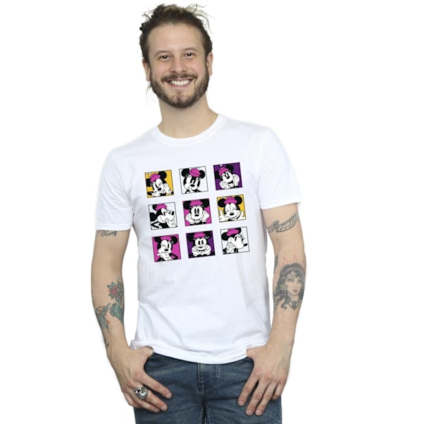 Disney herr Minnie Mouse Squares T-shirt 5XL vit White 5XL