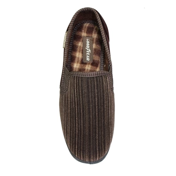 Goodyear herr Calder Pinstripe tofflor 8 UK brun Brown 8 UK