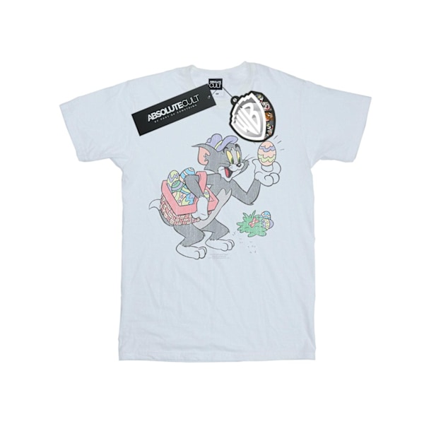 Tom And Jerry Girls Egg Hunt Bomull T-shirt 12-13 År Vit White 12-13 Years