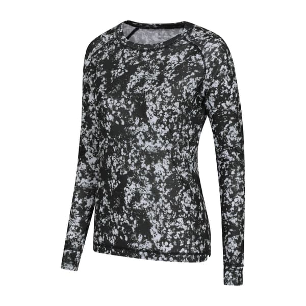 Mountain Warehouse Dam/Dam Talus Termisk Tröja med Helprint Black 16 UK