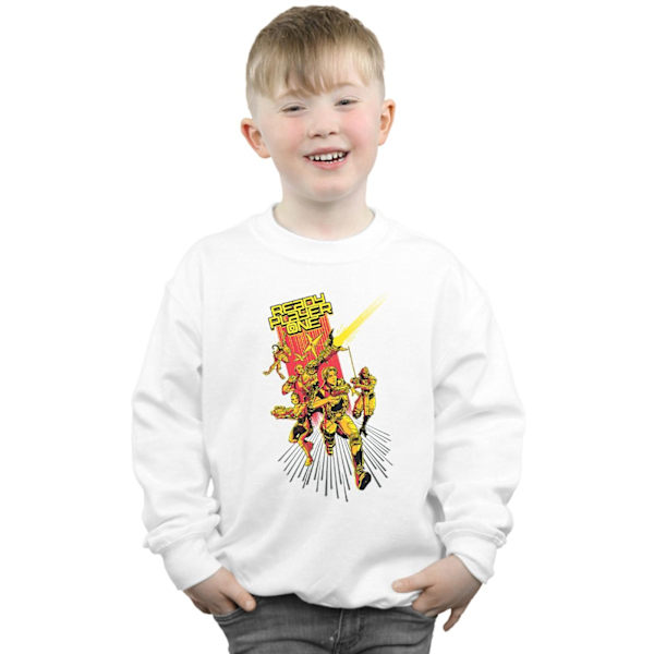 Ready Player One Boys Parzival´s Team Sweatshirt 7-8 År Vit White 7-8 Years