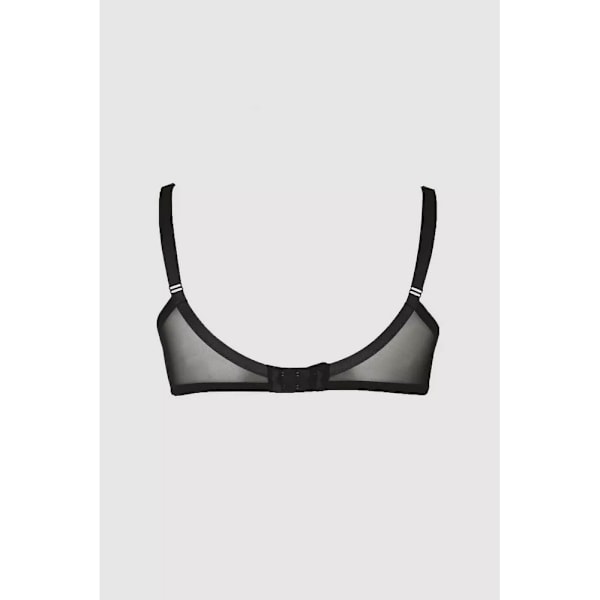Underbar Dammode/Dam Prickig Broderad BH 34FF Svart Black 34FF