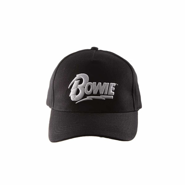 David Bowie Logo Baseball Cap En Storlek Svart/Vit Black/White One Size