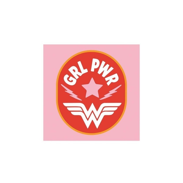 Wonder Woman Girl Pwr Print 30cm x 30cm Röd/Rosa/Vit Red/Pink/White 30cm x 30cm