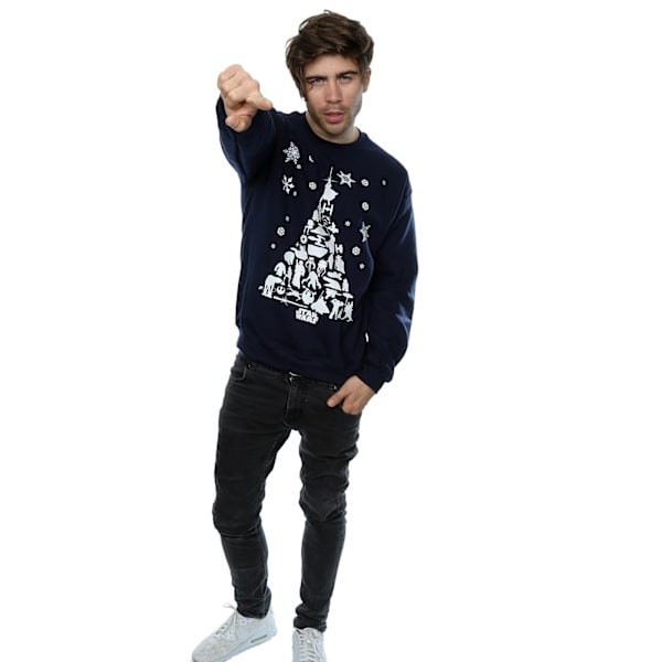 Star Wars Julgranströja för Herr M Marinblå Navy Blue M