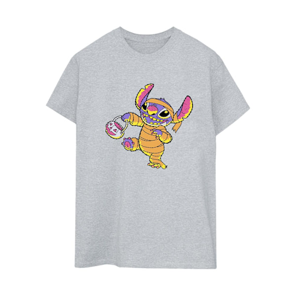 Lilo & Stitch Dam/Kvinnor Bus eller Godis Boyfriend T-Shirt M Sports Grey M