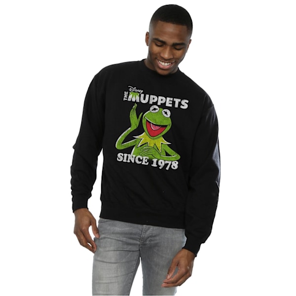 Disney Herr The Muppets Kermit Sedan 1978 Sweatshirt 3XL Svart Black 3XL