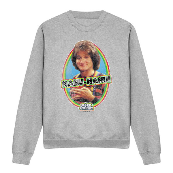 Mork And Mindy Unisex Vuxen Nanu Nanu Sweatshirt XL Sport Heath Sport Heather XL