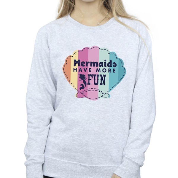 Disney Dam/Damer The Little Mermaid Fun Sweatshirt S Sports Sports Grey S