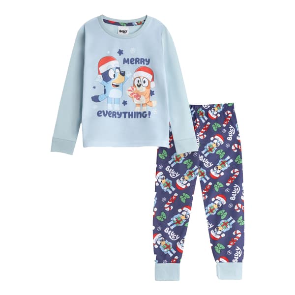Bluey Barn/Barn Långärmad Jul Lång Pyjamas Set 18- Multicoloured 18-24 Months