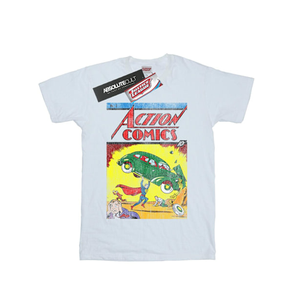 DC Comics Boys Superman Action Comics Issue 1 Cover T-Shirt 7-8 White 7-8 Years