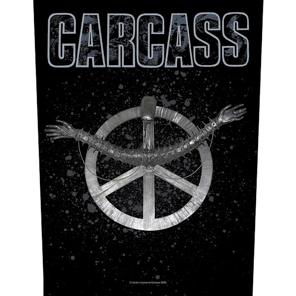 Carcass Heartwork Patch One Size Svart/Grå Black/Grey One Size