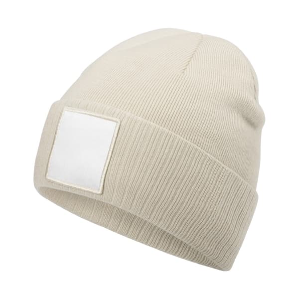 Beechfield Appliqué Patch Mössa One Size Oatmeal/Vit Oatmeal/White One Size