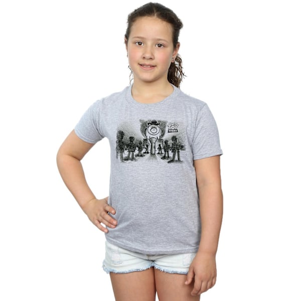 Disney Girls Toy Story Evil Dr Pork Chop Bomull T-shirt 9-11 år Sports Grey 9-11 Years