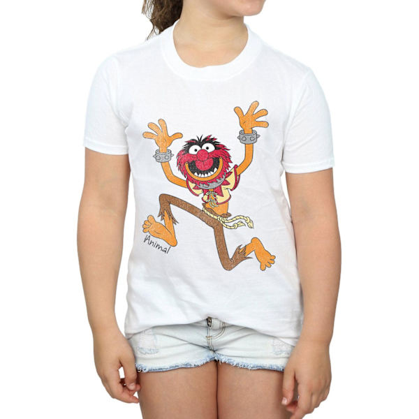 The Muppets Girls Classic Animal T-Shirt 9-11 år Vit White 9-11 Years