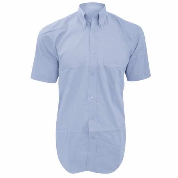 Kustom Kit Herr Kortärmad Corporate Oxford Shirt 18,5 tum Ro Royal Blue 18.5inch