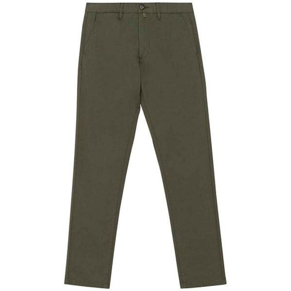 Native Spirit Herr Chino Byxor 40R Organisk Khaki Organic Khaki 40R