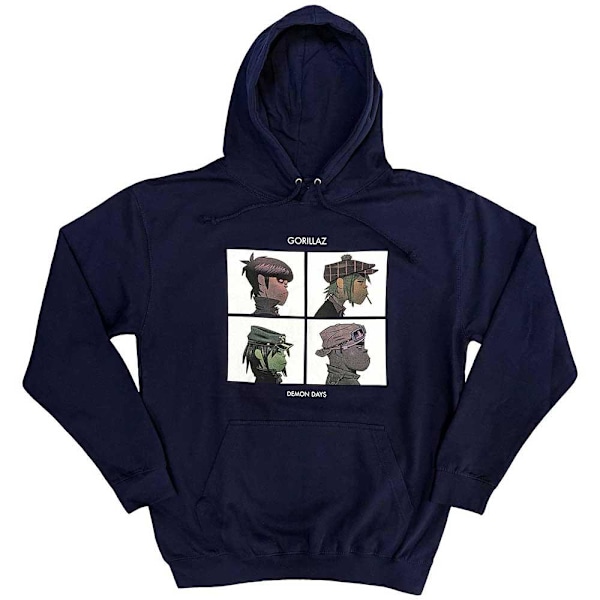 Gorillaz Unisex Demon Days Hoodie L Marinblå Navy Blue L