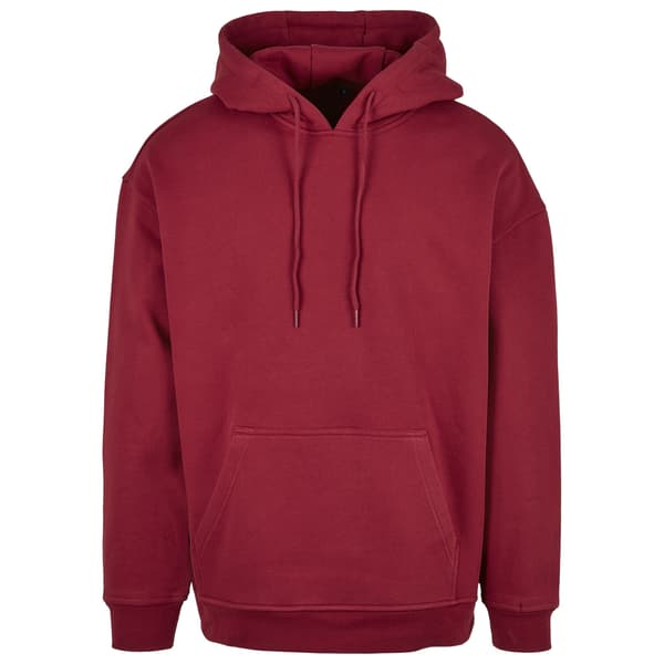 Build Your Brand Basic Oversized Hoodie för män M Charcoal Charcoal M