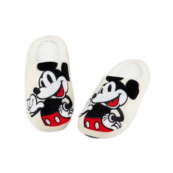 Disney Dam/Damtofflor Mickey Mouse 7 UK-8 UK Vit/Svart White/Black 7 UK-8 UK