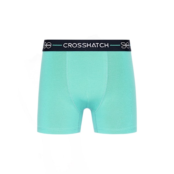 Crosshatch Mens Locky Boxer Shorts (3-pack) S Grön Green S