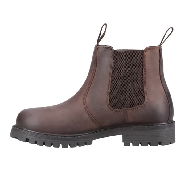 Cotswold Aston Chelsea-kängor i fullnarvsläder för barn Brown 5 UK