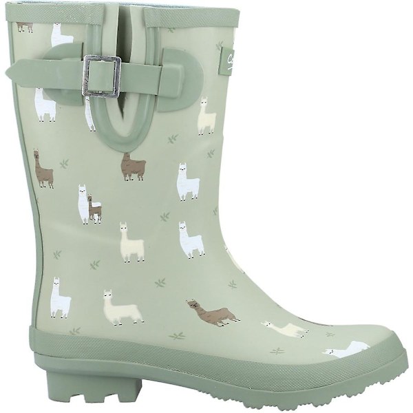 Cotswold Womens/Ladies Farmyard Alpaca Mid Calf Wellington Boot Green 3 UK