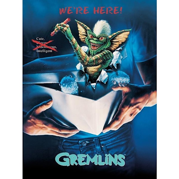 Gremlins Stripe inramad duktryck 40cm x 30cm Flerfärgad Multicoloured 40cm x 30cm