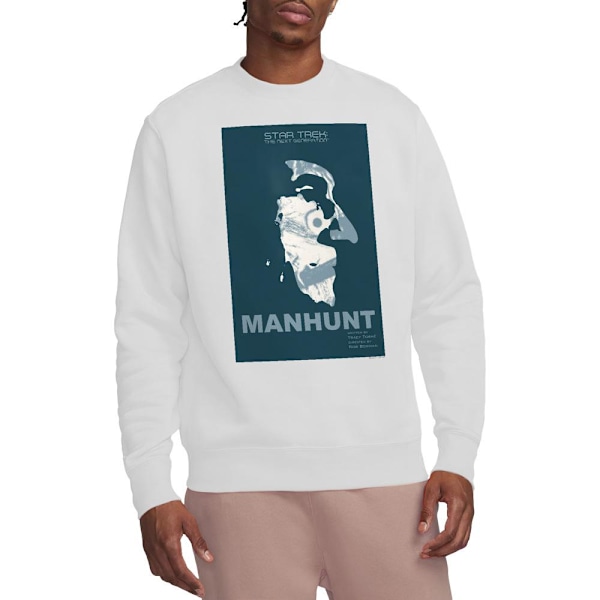 Star Trek Unisex Vuxen The Next Generation Säsong 2 Avsnitt 19 White XL