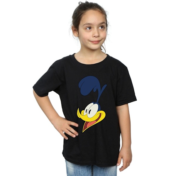 Looney Tunes Girls Road Runner Face Bomull T-shirt 9-11 år B Black 9-11 Years