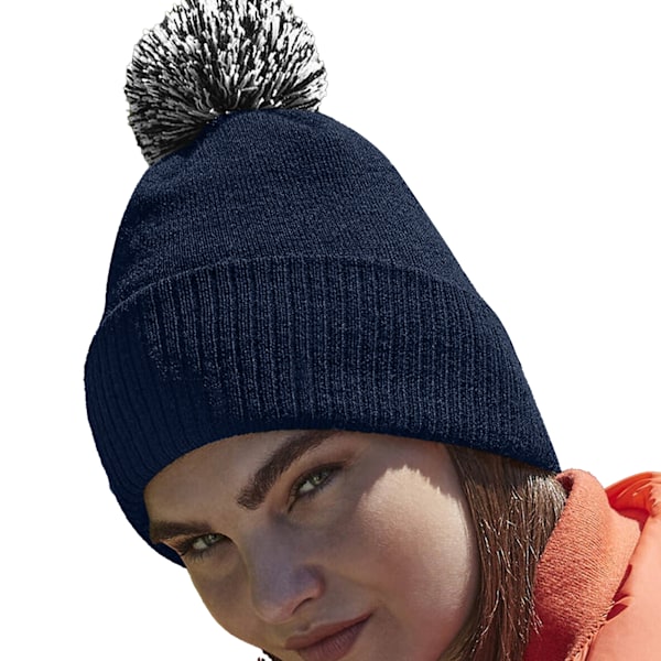 Beechfield Snowstar Recycled Beanie One Size French Navy/Light French Navy/Light Grey One Size
