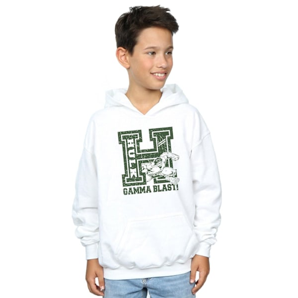 Marvel Pojkar Hulk Gamma Blast Hoodie 7-8 År Vit White 7-8 Years